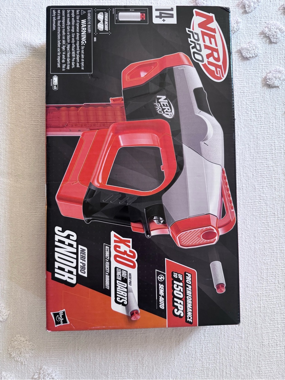 NEW-Nerf Pro Sender Half-Length Semi-Auto Dart Blaster